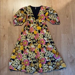 Free People Lydia Printed Midi Dress - Floral